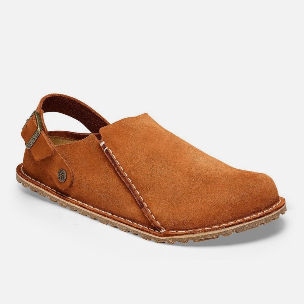 Women's Birkenstock Lutry Premium Suede Clogs Mink, 38